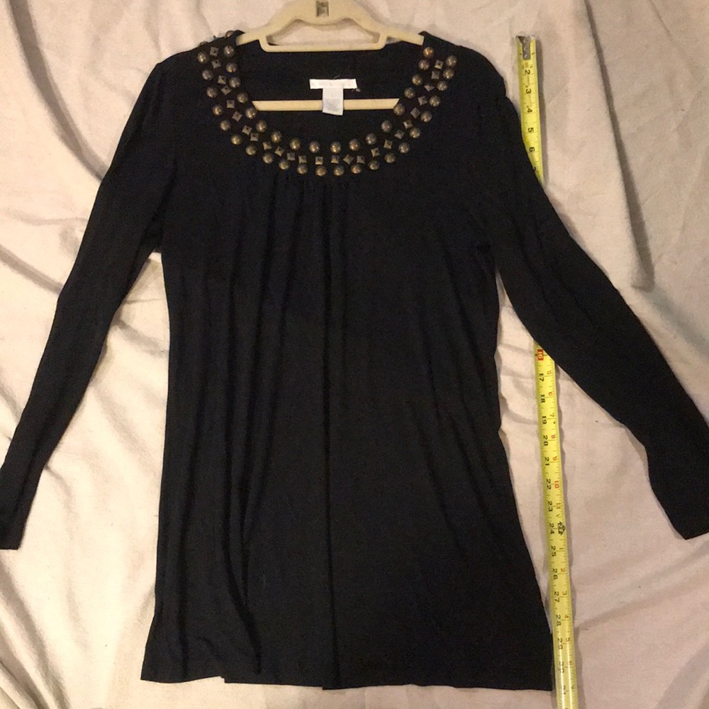Tunic, Design History, L, light knit stretch, Blk